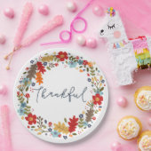 Thanksgiving Thankful Herfst Paper Borden Papieren Bordje (Feest)