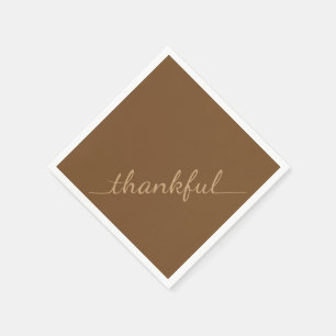 Thanksgiving Thankful paper napkins Servetten