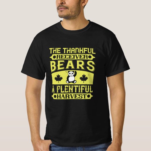 Thanksgiving - Thankful Receiver Beren Harvest T-shirt (Voorkant)