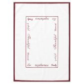 Thanksgiving Thankful Tablecloth Tafelkleed (Voorkant)