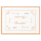 Thanksgiving Thankful Tablecloth Tafelkleed (Voorkant (Horizontaal))