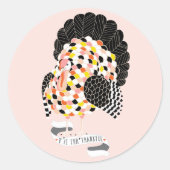 THANKSGIVING THANKFUL TURKIJE RONDE STICKER (Voorkant)