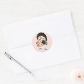 THANKSGIVING THANKFUL TURKIJE RONDE STICKER (Envelop)