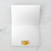 Thanksgiving "Thankful"-Waterverven Feestdagen Kaart (Binnen)