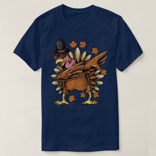 Thanksgiving Thanksgiving Dabbing Dab Dance Turkij T-shirt (Design voorkant)