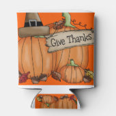 Thanksgiving thema decor blikjeskoeler (Achterkant)