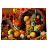 Thanksgiving thema Gift Jumbo Gift Bag Groot Cadeauzakje (Voorkant)