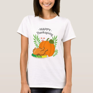 Thanksgiving thema ontwerpelementen t-shirt
