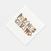 Thanksgiving thema Vriendschappen Servet (Hoek)