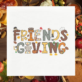 Thanksgiving thema Vriendschappen Servet