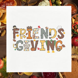 Thanksgiving thema Vriendschappen Servet