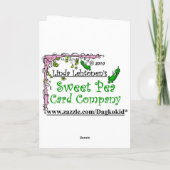 THANKSGIVING TIJD OM U TE DENKEN FEESTDAGEN KAART (Achterkant)