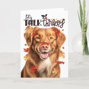 Thanksgiving Tolling Retriever Laten we het over T Feestdagen Kaart