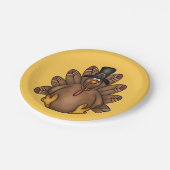 Thanksgiving Tom Turkey Holiday Papieren Bordje (Gekanteld)