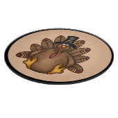 Thanksgiving Tom Turkey Holiday Snijplank (Hoek)