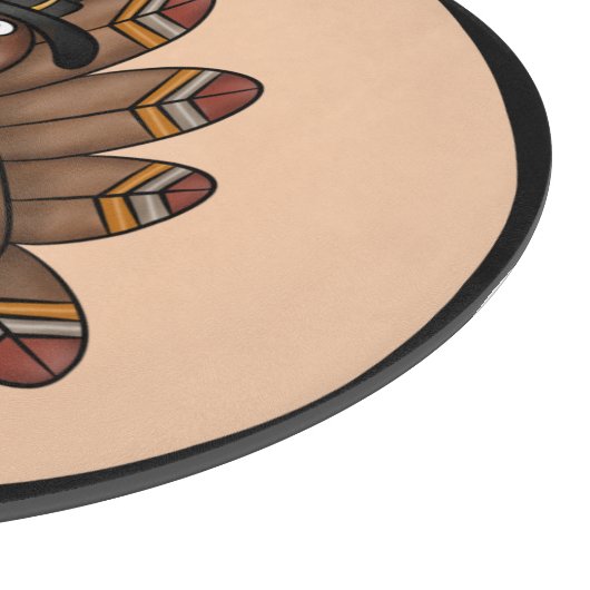 Thanksgiving Tom Turkey Holiday Snijplank (Hoek)