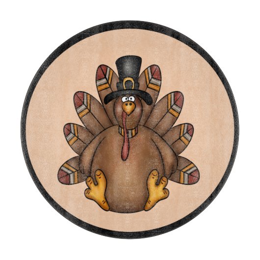 Thanksgiving Tom Turkey Holiday Snijplank (Voorkant)