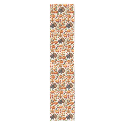 Thanksgiving Tom Turkije Korte Tafelloper (Voorkant)