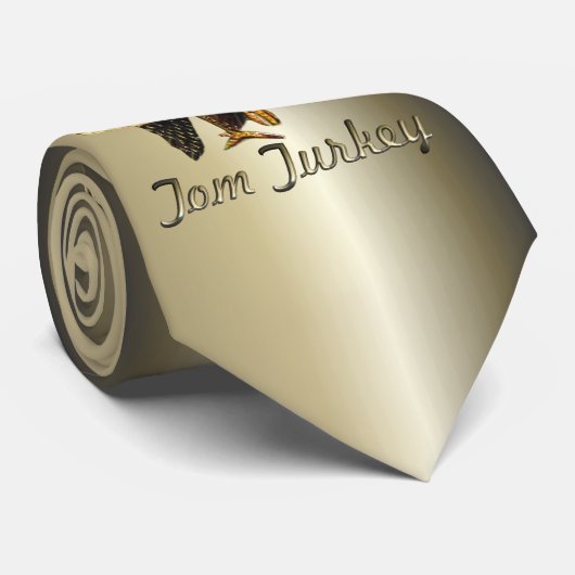 Thanksgiving Tom Turkije Stropdas (Opgerold)