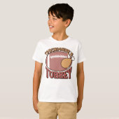 Thanksgiving "Touchdown & Turkey" Herfst Kinder T-shirt (Voorkant volledig)