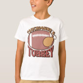 Thanksgiving "Touchdown & Turkey" Herfst Kinder T-shirt (Voorkant)