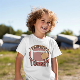 Thanksgiving "Touchdown & Turkey" Herfst Kinder T-shirt