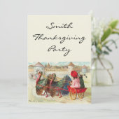 Thanksgiving Towne Uitnodiging (Staand voorkant)