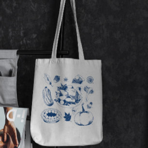 Thanksgiving Traditionele Canvas tas voor levensmi