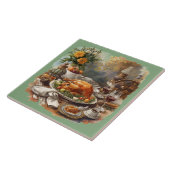 Thanksgiving, traditionele gerechten tegeltje (Zijkant)