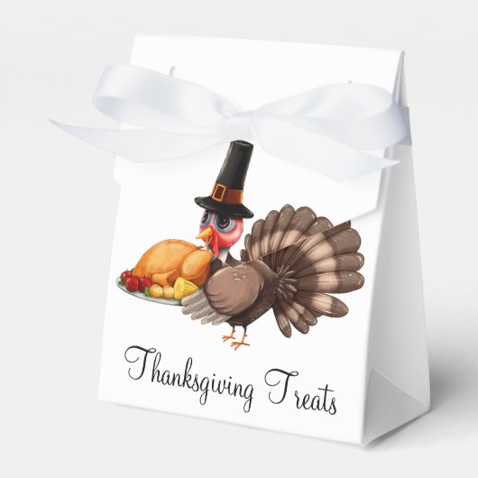 Thanksgiving Treat Dozen voor Eten of Geschenken Bedankdoosjes (Voorkant Zijde)