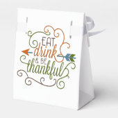 Thanksgiving Treat Dozen voor Eten of Geschenken Bedankdoosjes (Achterkant)