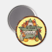 Thanksgiving Trendy Mooi Herfst Collectie Magneet (Voorkant / Achterkant)