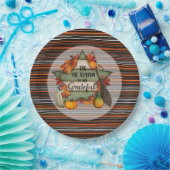 Thanksgiving Trendy Mooi Herfst Collectie Papieren Bordje (Feest)