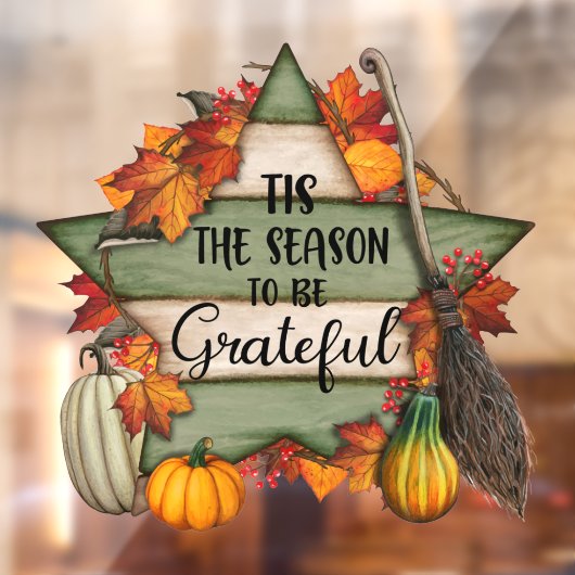 Thanksgiving Trendy Mooi Herfst Collectie Raamsticker (Vel 2)