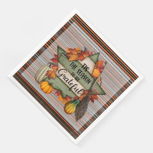 Thanksgiving Trendy Mooi Herfst Collectie Servet (Hoek)