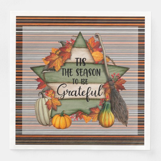 Thanksgiving Trendy Mooi Herfst Collectie Servet (Voorkant)