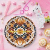 Thanksgiving Trendy Pumpkin Autumn Collectie Papieren Bordje (Feest)