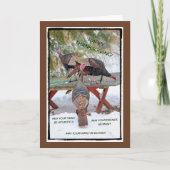 Thanksgiving Trio of Turkeys Card - Blessings Feestdagen Kaart (Voorkant)