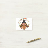 Thanksgiving trommelkalkoen post-it® notes (Op bureau)