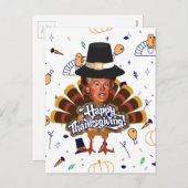" Thanksgiving trump turkey Feestdagenkaart (Voorkant / Achterkant)
