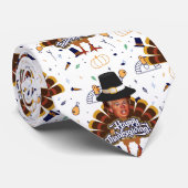 Thanksgiving trump turkey mannen necktie stropdas (Opgerold)