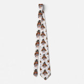 Thanksgiving trump turkey mannen necktie stropdas (Achterkant)
