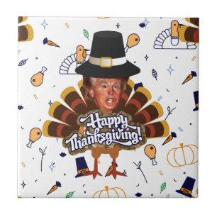 " Thanksgiving trump turkey Tegeltje