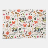 Thanksgiving turkey all-over print theedoek (Horizontaal)