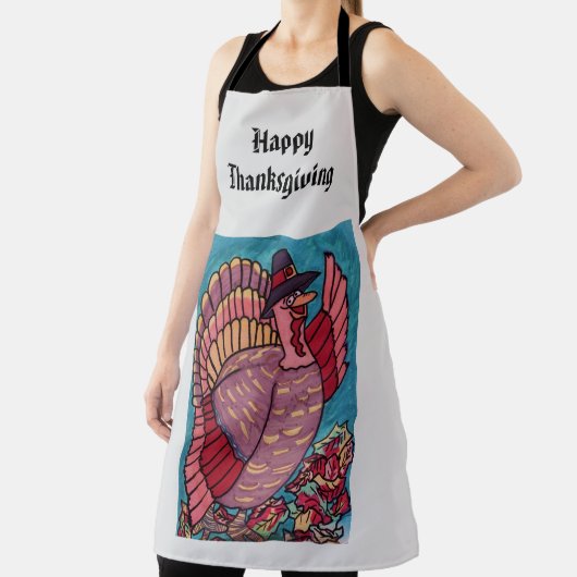 THANKSGIVING TURKEY APRON SCHORT (Insitu)