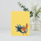 Thanksgiving Turkey Bird Briefkaart (Staand voorkant)