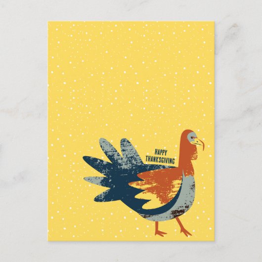 Thanksgiving Turkey Bird Briefkaart (Voorkant)
