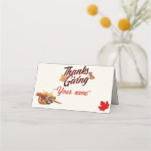 Thanksgiving Turkey Bird Plaatskaartje (Voorkant)