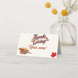 Thanksgiving Turkey Bird Plaatskaartje