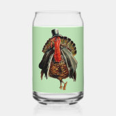 THANKSGIVING TURKEY  BLIKVORM GLAS (Voorkant)